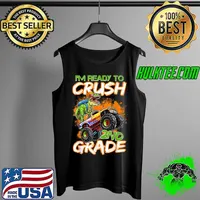 Ready To Crush 2nd Grade Dino Monster Truck Back to School T-Shirt Tank Top