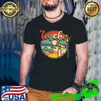Sayings Teacher Out Last Day Of School End of School Year T-Shirt Guys V Neck