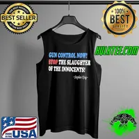 Stephen king gun control now stop the slaughter of the innocents s Tank Top