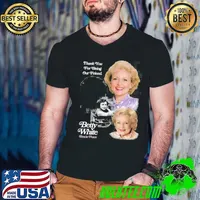 Thank you for being our friend betty white rest in peace the golden girls s Guys V Neck