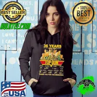 Top gun maverick 36th 19862022 anniversary signatures s Hoodie