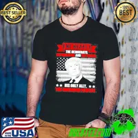 Trump he beats the democrat republicans and the media his only ally the American people s Guys V Neck