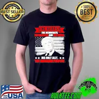 Trump he beats the democrat republicans and the media his only ally the American people shirt