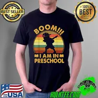 Boom I Am In Preschool Back To School Boy Dabbing Vintage T-Shirt
