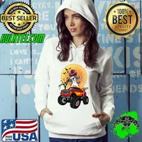 Border Collie Dabbing Dog Witch Monster Truck Halloween Bloodmoon T-Shirt Hoodie