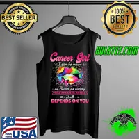 Cancer Girl I Can Be Mean As Sweet As Candy Color Lip Buttefly Shirt Tank Top