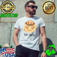 Dog Labrador Dad Coffee T-Shirt Unisex