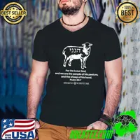 For he is our god and we are the people of his hand Psalm 957 and Hineni T-Shirt