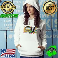 Love back to school bus driver first day of school s Hoodie