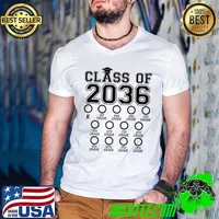 Class of 2036 check box grow with me pre-k 12th grade 2023 T-Shirt
