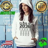 Class of 2036 check box grow with me pre-k 12th grade 2023 T-Shirt Hoodie