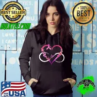 Faith Breast Cancer Awareness Pink Ribbons Butterfly Flowers Heart T-Shirt Hoodie