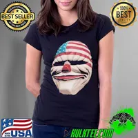 Horror movie American mask scary cool the purge clown face art trending classic s Ladies Tee