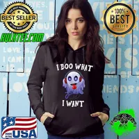 I Boo What I Want Halloween Spooky Ghost Listen Music T-Shirt Hoodie