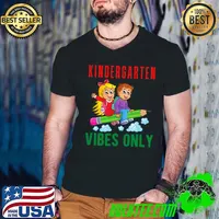 Kindergarten Vibes Only 1st Day Of School Boy And Girl Pencil T-Shirt
