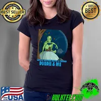 Life Is Better With A Friend Doodie And Me There's An Alien In My Toilet T-Shirt Ladies Tee
