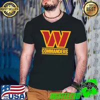 Logo of the commanders of Washington sport shirt