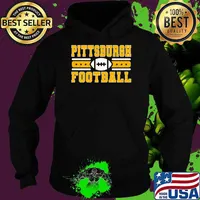 Vintage Pittsburgh Retro Steelers Football Team Goalline Sport Lover T-s Hoodie