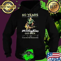 60 Years 1962 2022 The Rolling Stones Got Back Thank You For The Memories Shirt Hoodie