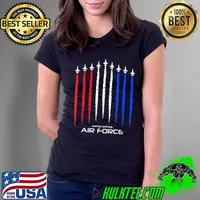 Air force us veterans 4th of july American flag air force veteran s Ladies Tee