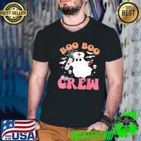 Boo boo crew quote nurse cool halloween nurse costume funny halloween shirt