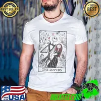 Disney nightmare before christmas Jack and sally tarot classic shirt