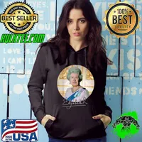 Elizabeth Royal Highness Queen Of England Signature T-Shirt Hoodie