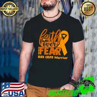 Faith Over Fear Rsd Crps Warrior Ribbon T-Shirt
