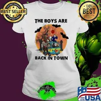 Halloween the boys are back in town horror movie s Ladies tee