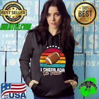 I Cheer For The Punter American Football Lovers Vintage Sunset Stars T-Shirt Hoodie