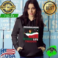 Mahsaamini Women Life Freedom Rise With The Woman Of Iran T-Shirt Hoodie