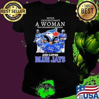 Never Underestimate A Woman Who Understands Baseball And Loves Blue Jays Shirt Ladies tee