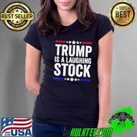 Trump is a laughing stock antI Trump American usa flag s Ladies Tee
