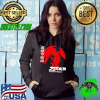 ZatoichI the blind swordsman samuraI movie mens black navy classic s Hoodie