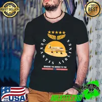 Desantis Airlines Bringing The border To You Wing And Usa Flag Stars T-Shirt