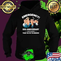 Emergency 50th Anniversary 1972 2022 Thank You For The Memories Shirt Hoodie