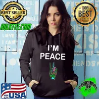 I'm Peace Couple High Hand I Come In Peace Peace & Love T-Shirt Hoodie