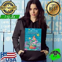 Little mermaid princess ariel and flounder curseur wall art decor s Hoodie