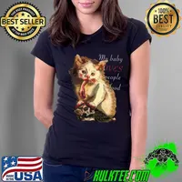 My baby loves people food cat cute T-Shirt Ladies Tee