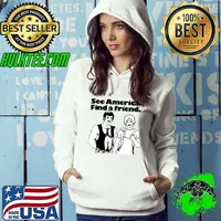 See America Find A Friend Lgbt Couple T-Shirt Hoodie