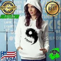 Asia Kawaii Asian Japanese Yang Symbol Energy Balance Yoga T-Shirt Hoodie