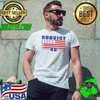Convict 45 no one is above the law American us flag s Unisex