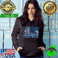 Godzilla Mothra Rodan Vs Ghidorah Big Battle On Mt Fuji Dark T-Shirt Hoodie
