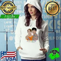 I love liking you heartstopper lgbtq colored s Hoodie