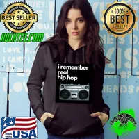 I Remember Real Hip Hop Old School Hip Hop Boombox T-Shirt Hoodie