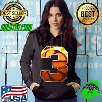 I'm 3 Basketball Theme Birthday Party Celebration 3rd T-Shirt Hoodie