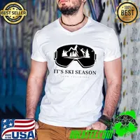 It's ski season snow adventure mountain skiiing glasses T-Shirt