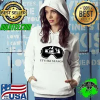 It's ski season snow adventure mountain skiiing glasses T-Shirt Hoodie