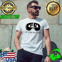It's ski season snow adventure mountain skiiing glasses T-Shirt Unisex