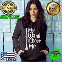 My Wand Chose Me Clarinet Player Clarinetist Music Lover T-Shirt Hoodie